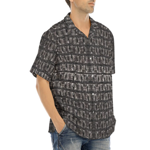 Alligator Print Hawaiian Shirt - Image 2