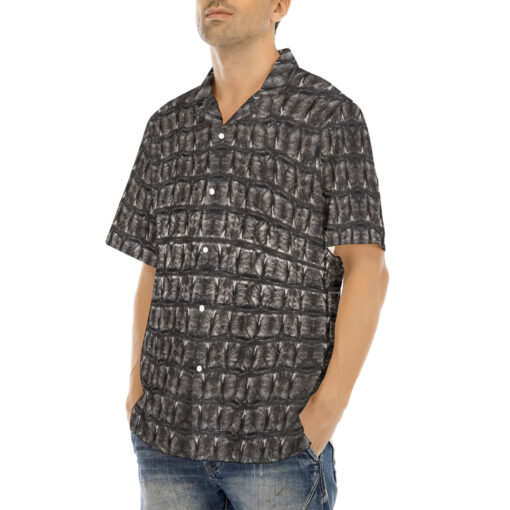 Alligator Print Hawaiian Shirt - Image 3