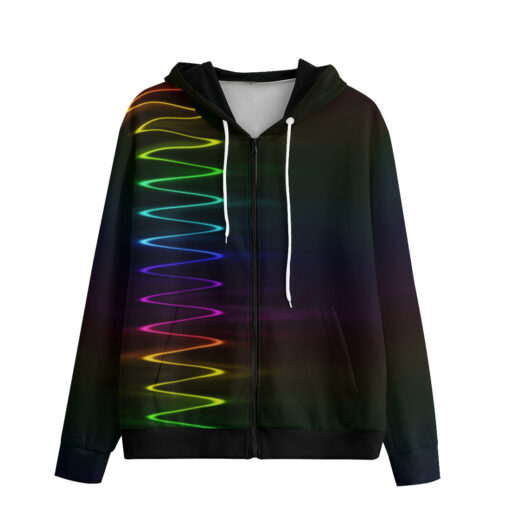 Spectrum Waves Men's Zip Up Hoodie