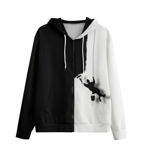 Painter Art Men's Zip Up Hoodie