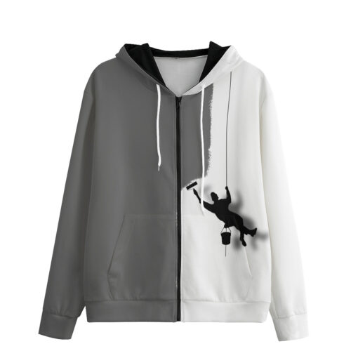 Painter Art Men's Zip Up Hoodie