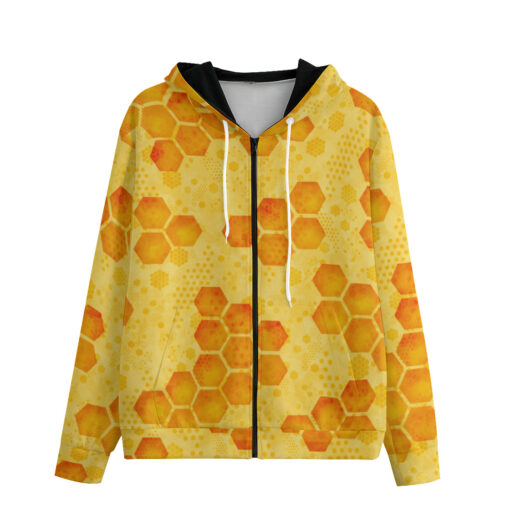 Bee Honeycombs Men's Zip Up Hoodie