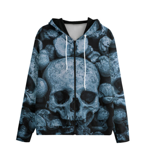 Skulls Art Men's Zip Up Hoodie