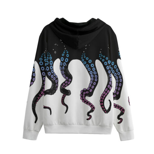 Tentacles Art Men's Zip Up Hoodie - Image 2