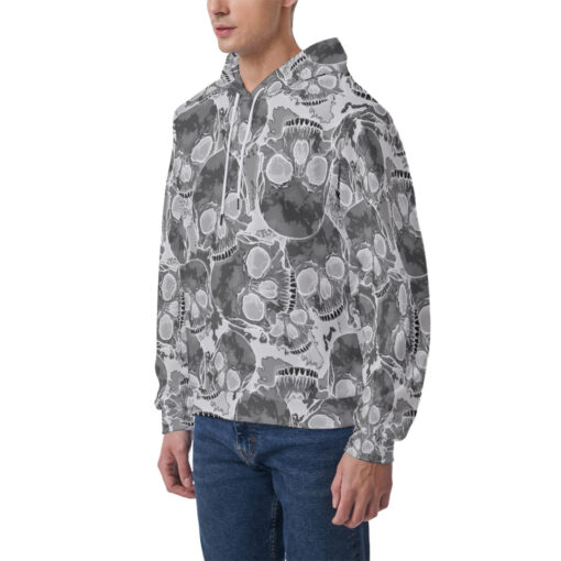 Inverted Skulls Camouflage Men's Hoodie - Image 3