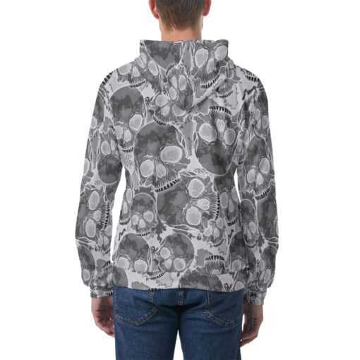 Inverted Skulls Camouflage Men's Hoodie - Image 4