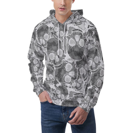 Inverted Skulls Camouflage Men's Hoodie