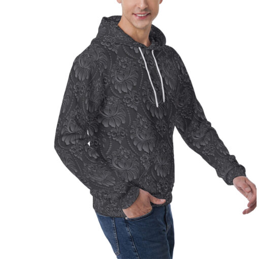 Damask Luxury Texture Men's Hoodie - Image 2