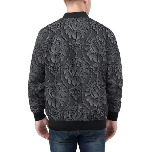 Damask Luxury Texture Men's Bomber Jacket - Image 2