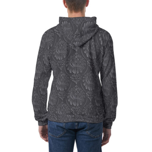 Damask Luxury Texture Men's Hoodie - Image 4