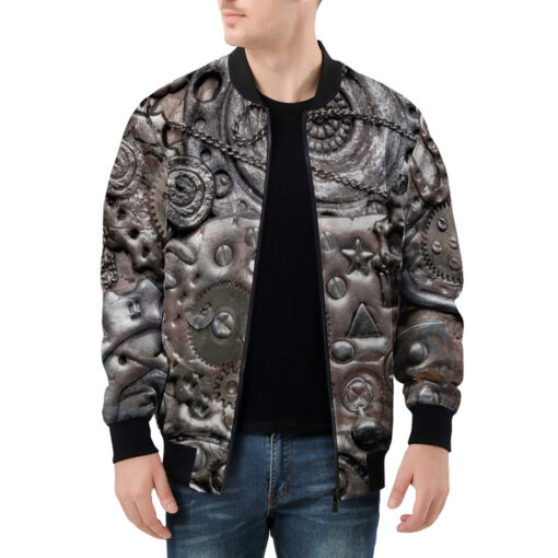 Steampunk Gears Men's Bomber Jacket