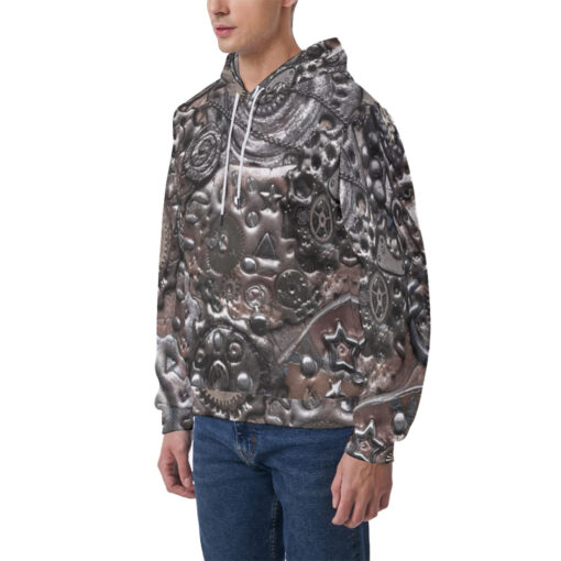 Steampunk Gears Men's Hoodie - Image 3