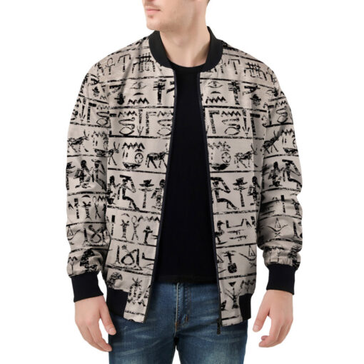 Egyptian Hieroglyphs Men's Bomber Jacket