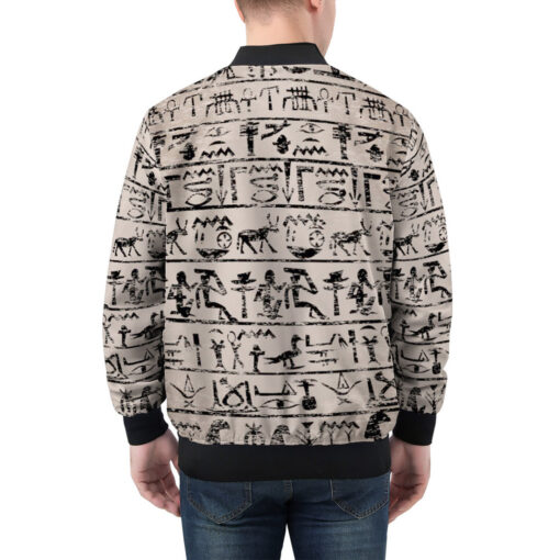 Egyptian Hieroglyphs Men's Bomber Jacket - Image 2