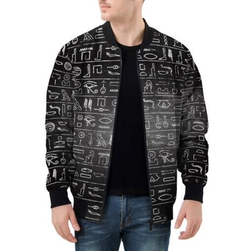 Egyptian Hieroglyphs Men's Bomber Jacket