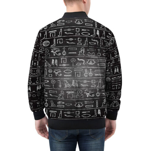 Egyptian Hieroglyphs Men's Bomber Jacket - Image 2