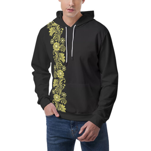 Floral Border Men's Hoodie