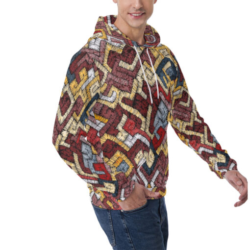 Ethnic Tribal Motifs Bohemian Men's Hoodie - Image 2