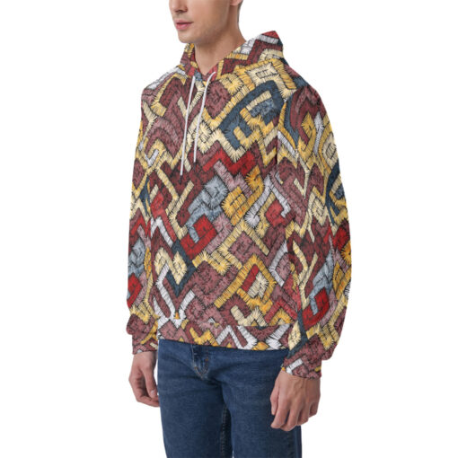 Ethnic Tribal Motifs Bohemian Men's Hoodie - Image 3