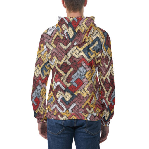 Ethnic Tribal Motifs Bohemian Men's Hoodie - Image 4