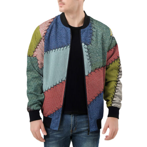 Patchwork Men's Bomber Jacket