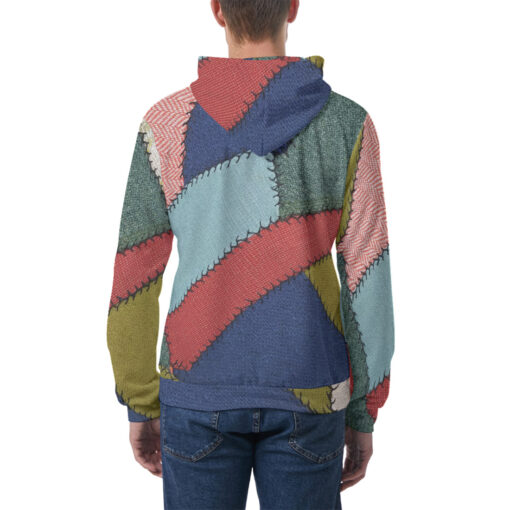 Patchwork Men's Hoodie - Image 4