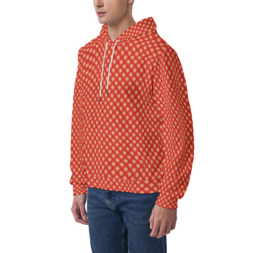 Strawberry Men's Hoodie - Image 3