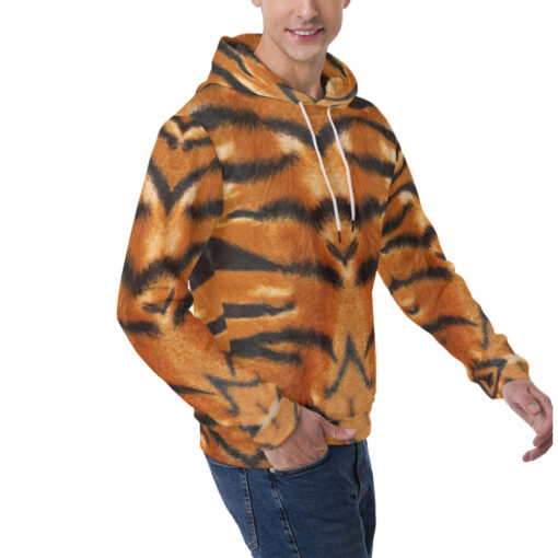 Tiger Pattern Men's Hoodie - Image 2