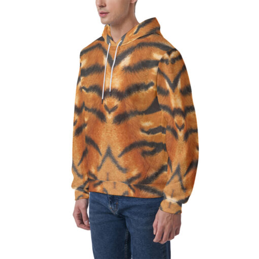 Tiger Pattern Men's Hoodie - Image 3