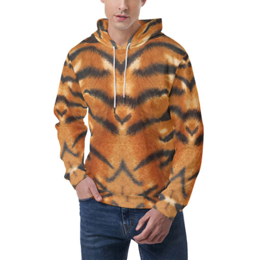 Tiger Pattern Men's Hoodie