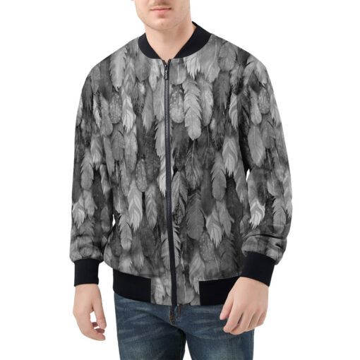 Black Feathers Plumage Men's Bomber Jacket - Image 3