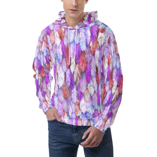 Colorful Feathers Plumage Men's Hoodie