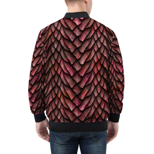 Red Dragon Scales Men's Bomber Jacket - Image 2