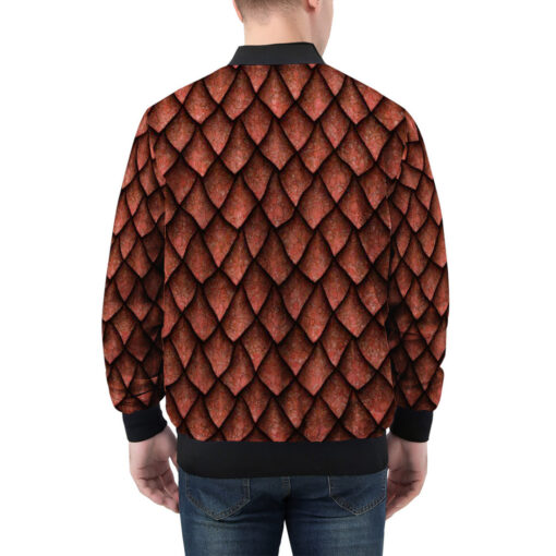 Red Dragon Scales Men's Bomber Jacket - Image 2