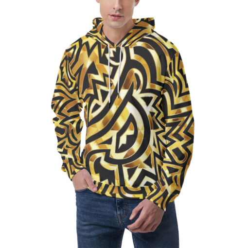 Gold Tribal Art Men's Hoodie