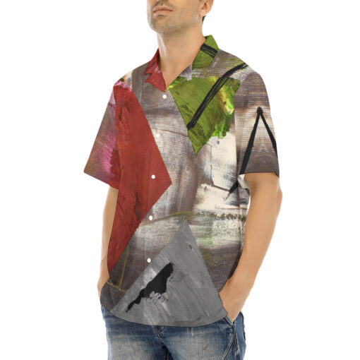 Modern Art Abstraction Hawaiian Shirt - Image 3