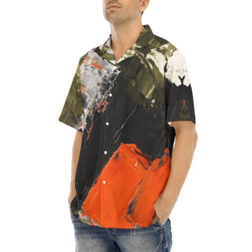 Modern Art Abstraction Hawaiian Shirt - Image 3