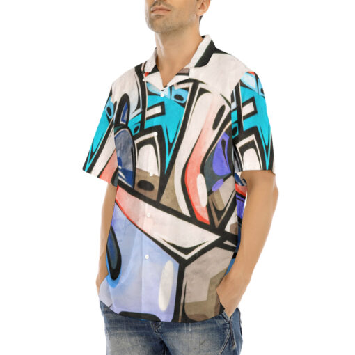 Street Art Graffiti Hawaiian Shirt - Image 3