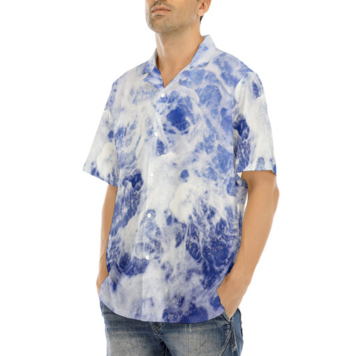 Sea, Waves Hawaiian Shirt - Image 3