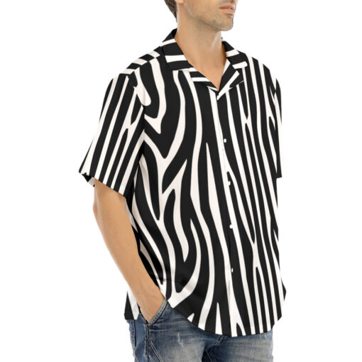 Zebra Pattern Hawaiian Shirt - Image 2