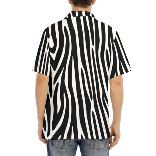 Zebra Pattern Hawaiian Shirt - Image 4