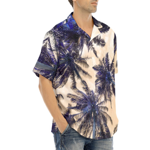 Palms Glitch Hawaiian Shirt - Image 2