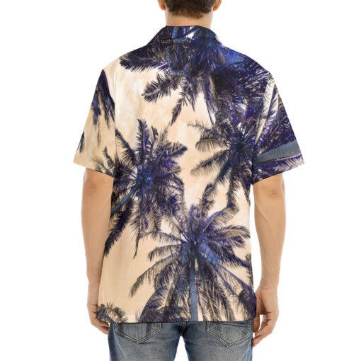 Palms Glitch Hawaiian Shirt - Image 4