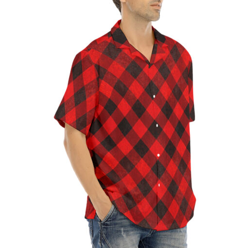 Red Checkered Hawaiian Shirt - Image 2