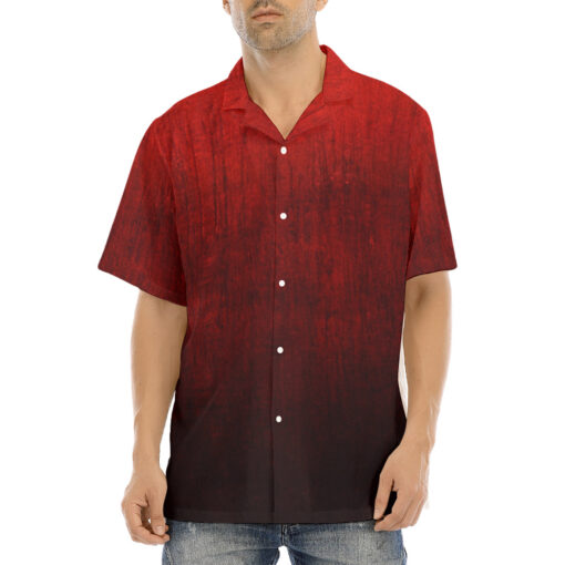 Black and Red Scuffs Hawaiian Shirt