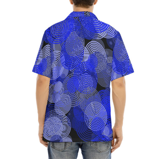 Blue Circles Hawaiian Shirt - Image 4