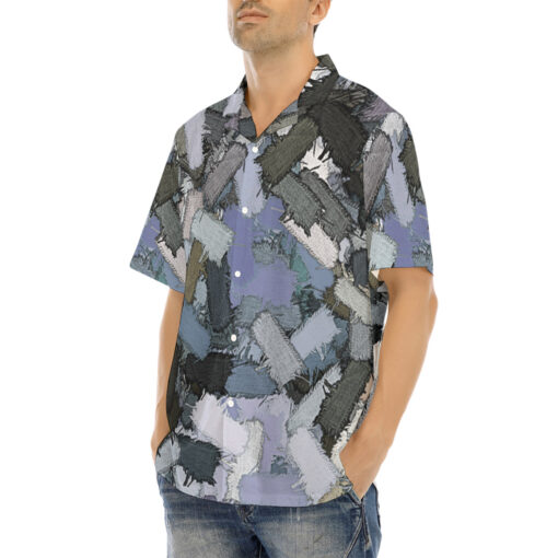 Patches Pattern Hawaiian Shirt - Image 3