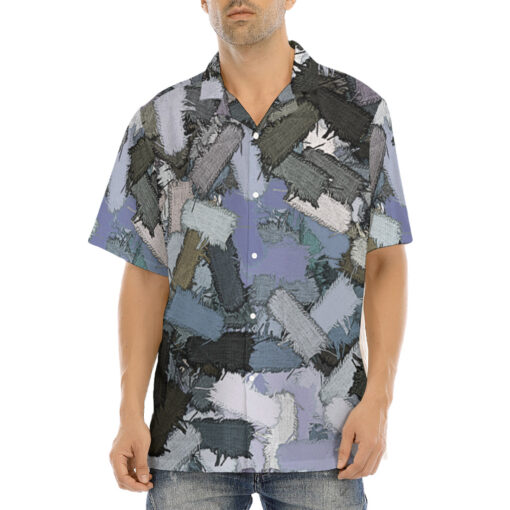 Patches Pattern Hawaiian Shirt