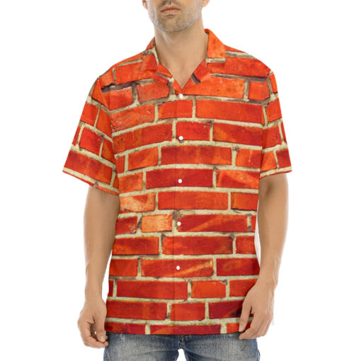 Red Bricks Wall Hawaiian Shirt