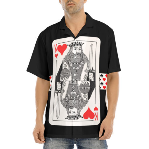 King of Hearts Playing Cards Hawaiian Shirt